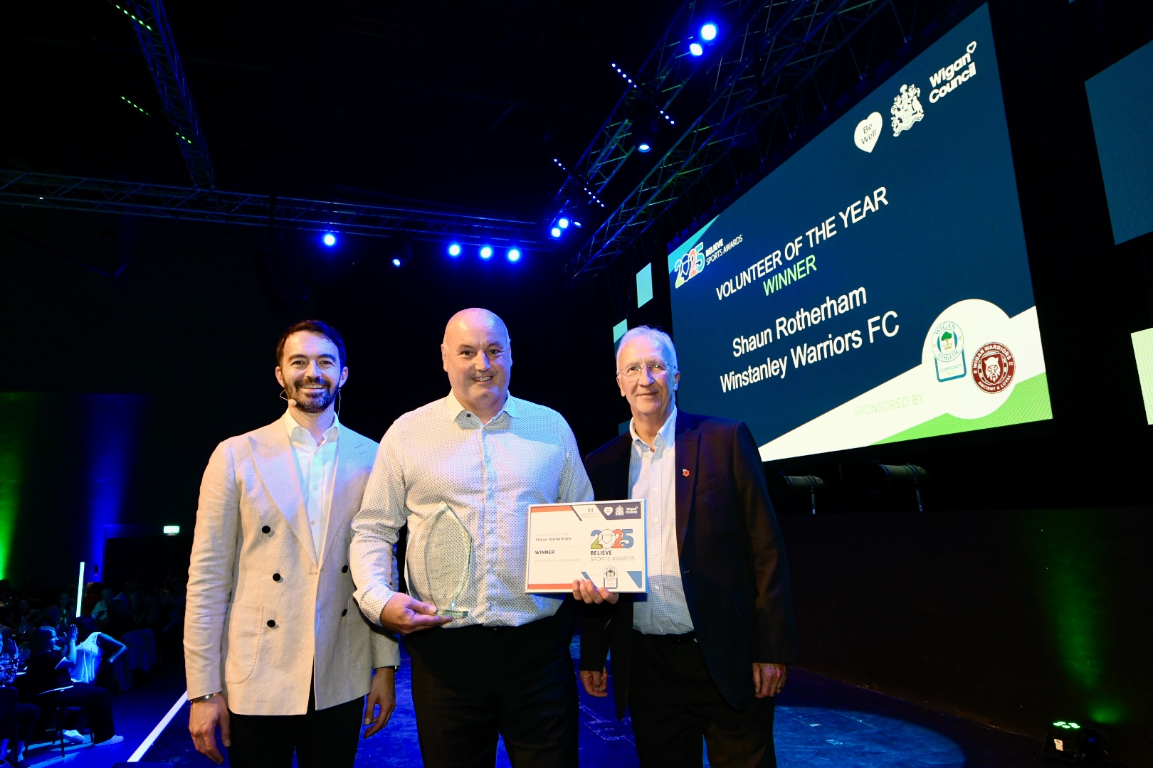 2025 Volunteer of the Year Shaun Rotherham from Winstanley Warriors FC